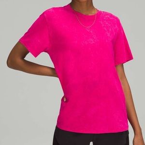 Lululemon All Yours Tee - Size 2 - Cloudy Wash Ripened Raspberry - EUC